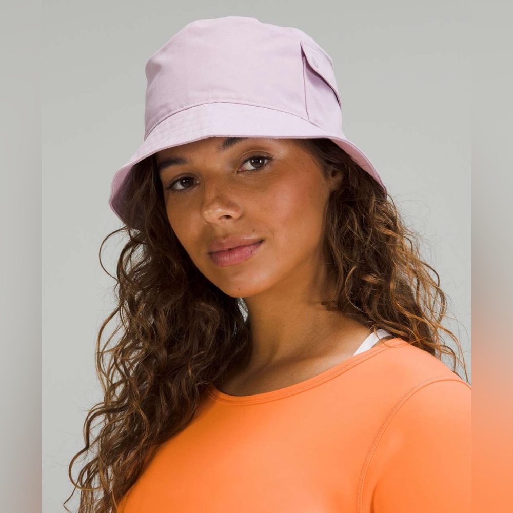 Lululemon On My Level Bucket Hat with Pocket size M/L Dusty Rose DYRS